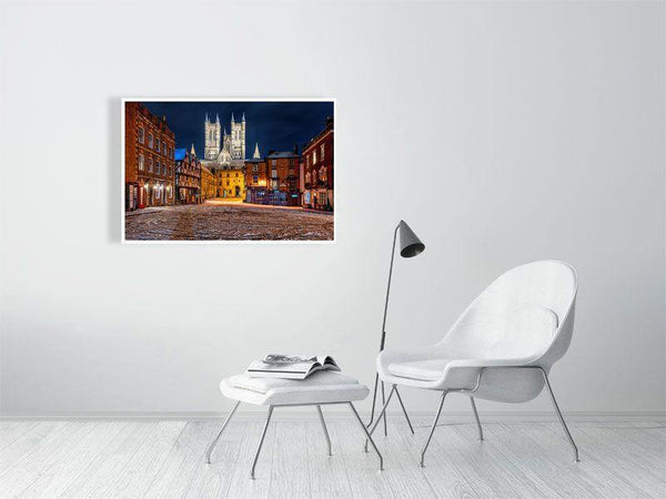 Castle Square in the Snow - Wildlife Print Store - Print - Medium (12x8 inches - glossy acrylic with subframe for hanging)