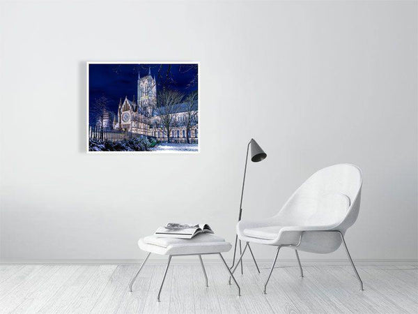 Snowy Cathedral - Wildlife Print Store - Print - Extra Large (100x80 cm / 40x31 inches - canvas on pine frame)